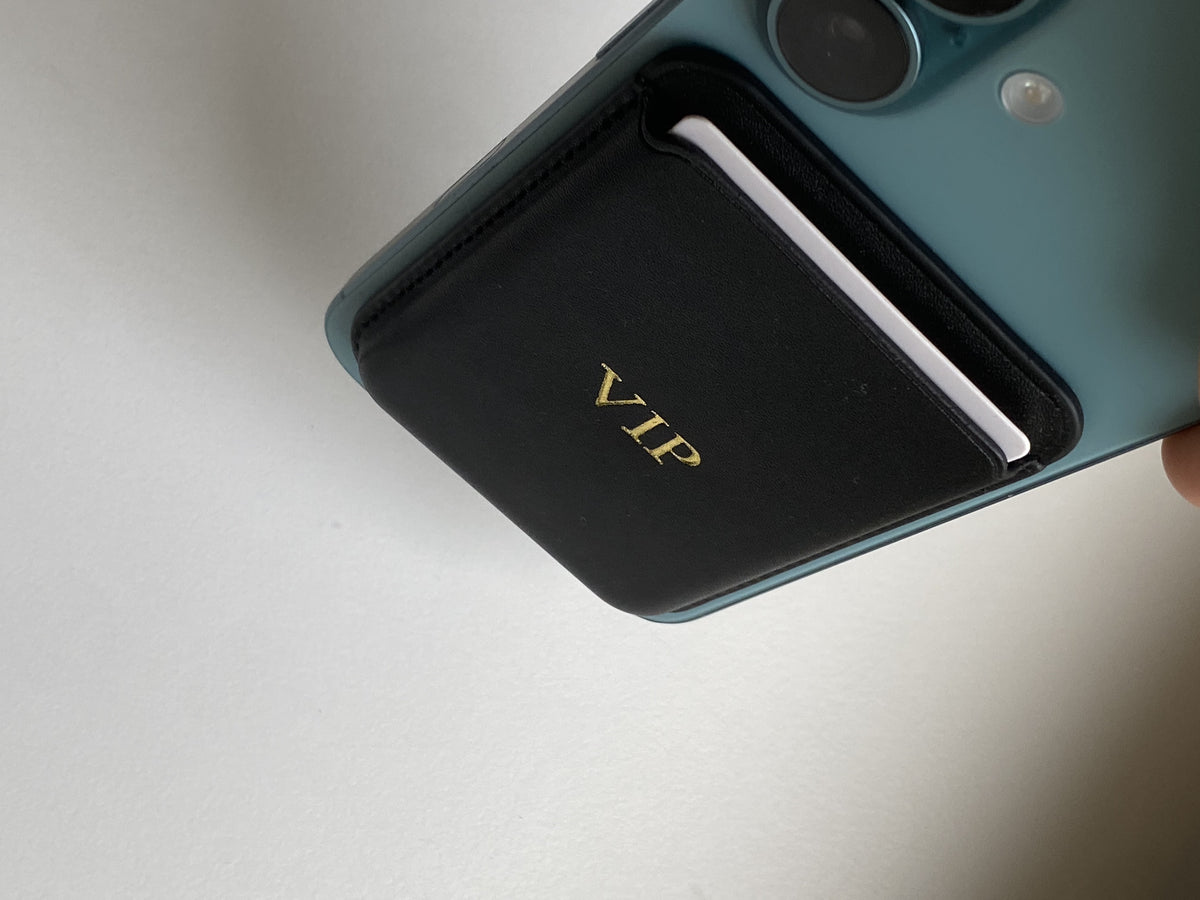 Personalized Magnetic Phone Card Holder – Custom Name Wallet